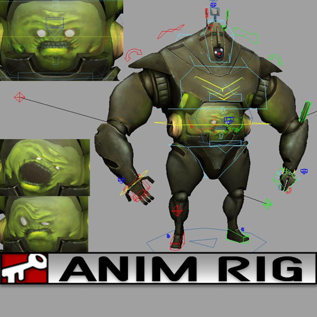 3d Model Rig 2014 Animation