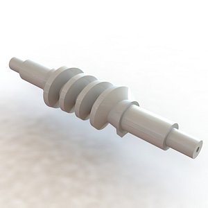 3d double enveloping gear model