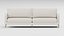 Cream Sofa with Boxy Arms and Split Cushions