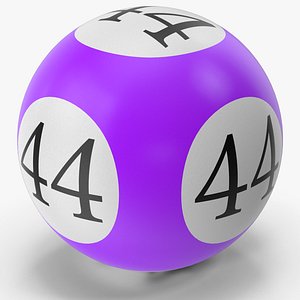 3D Bingo Ball 44