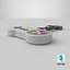3D Nintendo Joystick Controller model