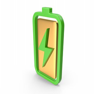 Battery Charging Symbol Green model