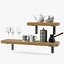 3D Shelf With Kitchenware model