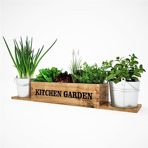 Realistic kitchen garden