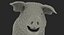 Hampshire Pig Piglet Standing Pose 3D Model