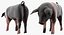 Hampshire Pig Piglet Standing Pose 3D Model