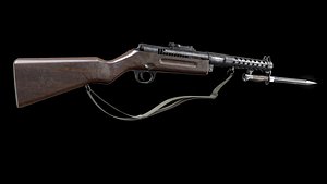 Schmeisser MP-28 Rifle AAA Game Ready Weapon FPS Asset Low-poly 3D model Low-poly 3D model
