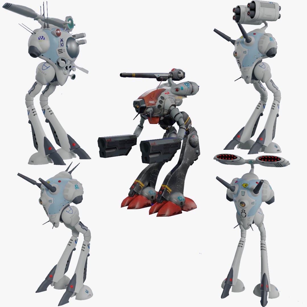 3D Zentradi Battle Pods Collection 5 In 1 TurboSquid 1756699