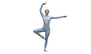 3D Cleaned 3D scan Anastasia Ballet 22