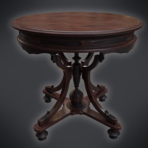 old table vintage 3D
