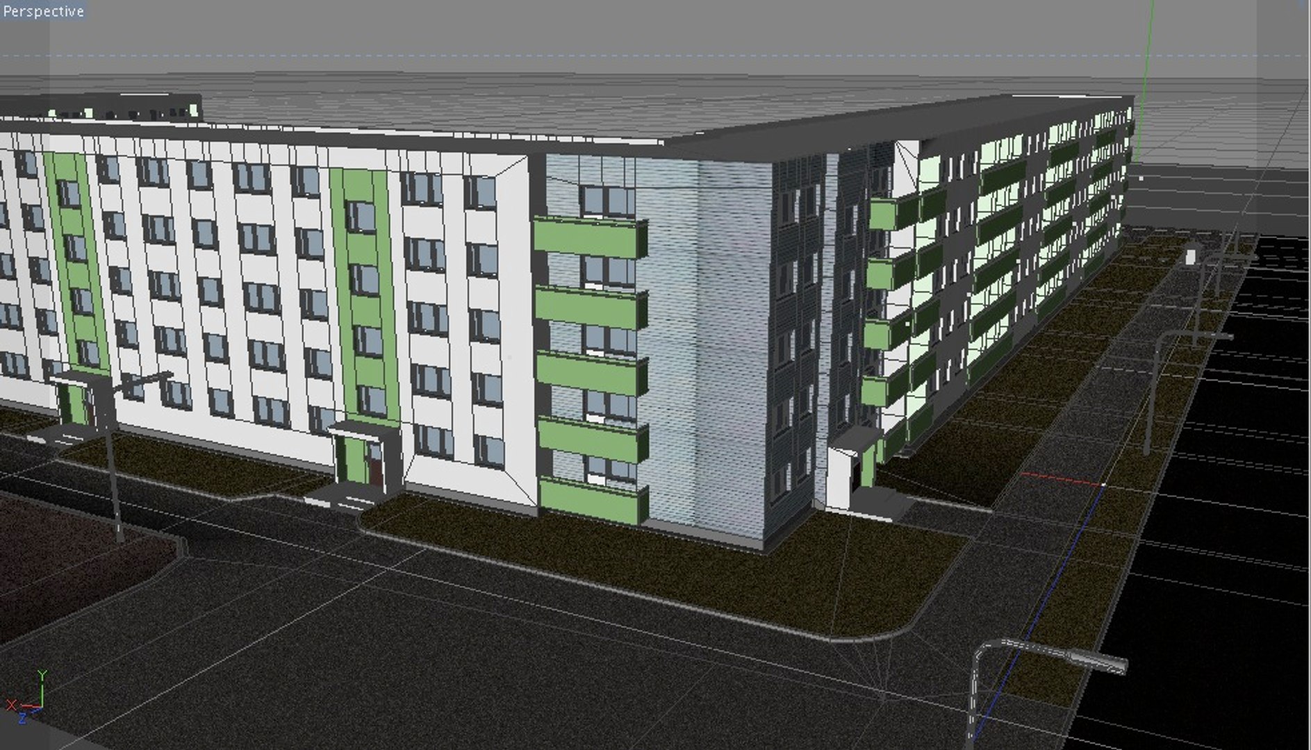 High-def Blocks Flats 3d Obj