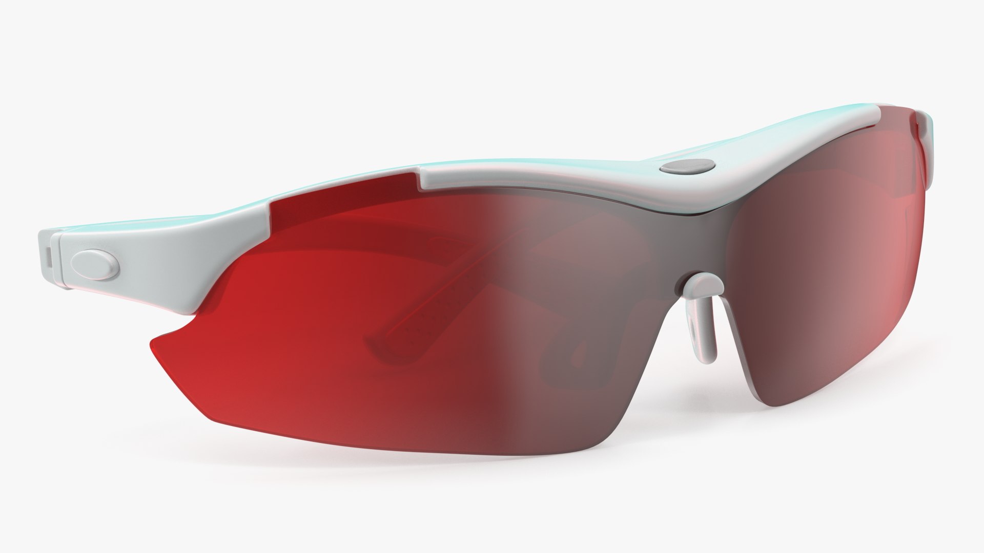 Sport Red Eyeglasses 3D model preview
