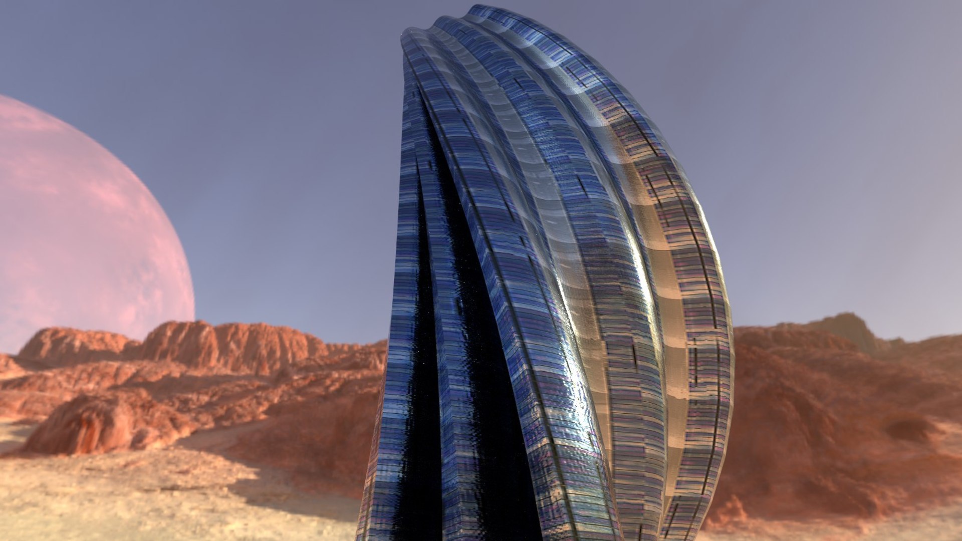 3D alien building architectural - TurboSquid 1523768
