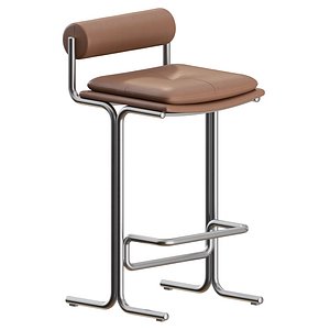 Bolster Bar Stool by Six The Residence 3D