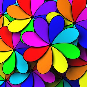 Colorful fan with soft blades