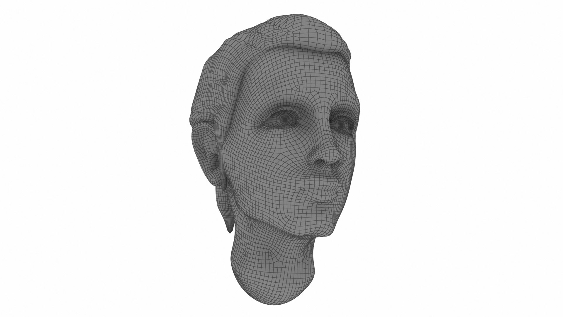 Famale head 3D model - TurboSquid 1538159