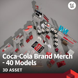 Coca-Cola Brand Merch - 40 Models