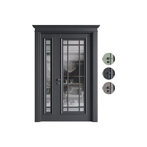 Modern entrance door 21 3D model