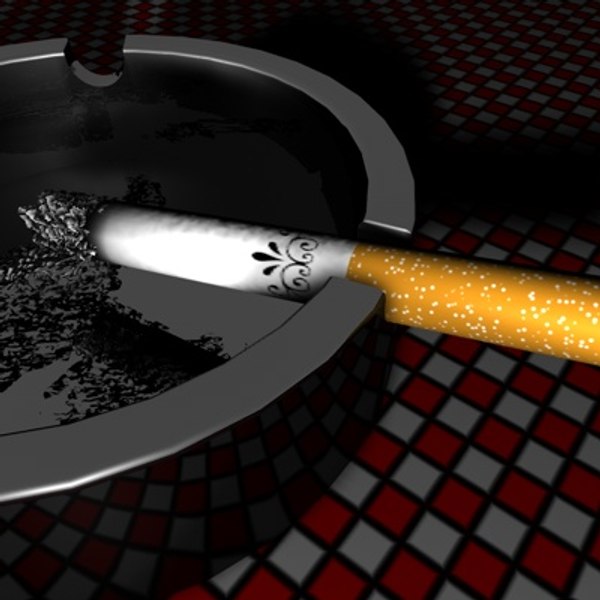 3d model cigarette ashtray