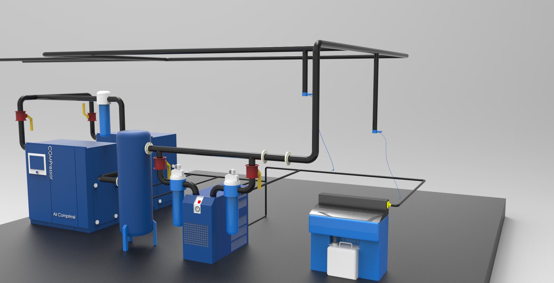 Compressor Room 3D Model - TurboSquid 1905642