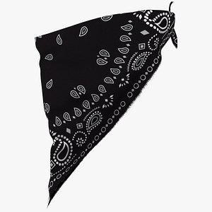Face Mask Black Bandana