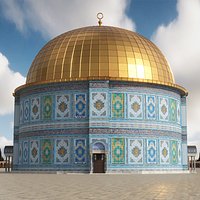 Religious Dome Building with Mosaic Walls