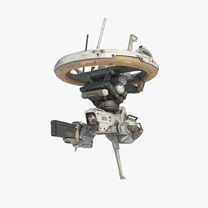 Future sci-fi drones 3D model