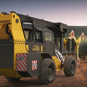 OMC Hedgehog Tree Trimmer Dirty Rigged for Cinema 4D model