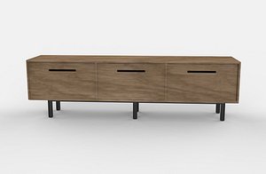 3D TV bench 04 3D model