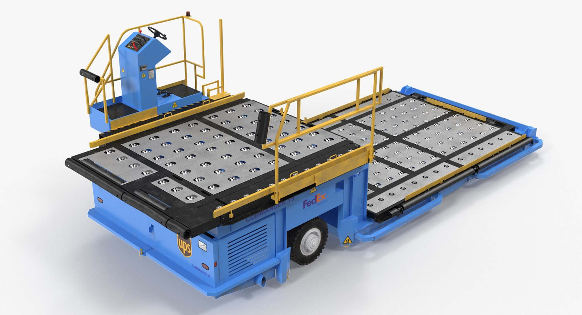 Aircraft Ground Support Lower Deck Loader Commander 15 3D Model 3D model preview
