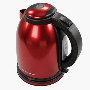 3D Red Electric Kettle
