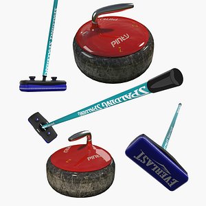 3D broom stone model