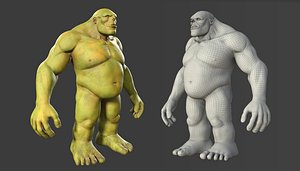 character troll body base 3D model