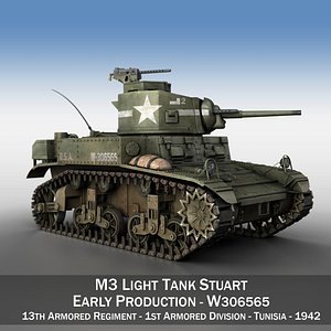 M3 Light Tank Stuart - W306565