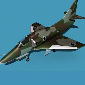 Douglas A-4M Skyhawk V12 Israel 3D model