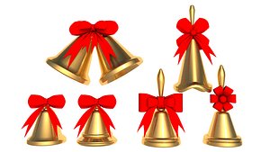 3D Cristmas Bell  collection model