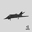Avión furtivo F-117 Nighthawk con piloto