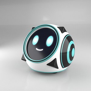 Game Character Robot Head