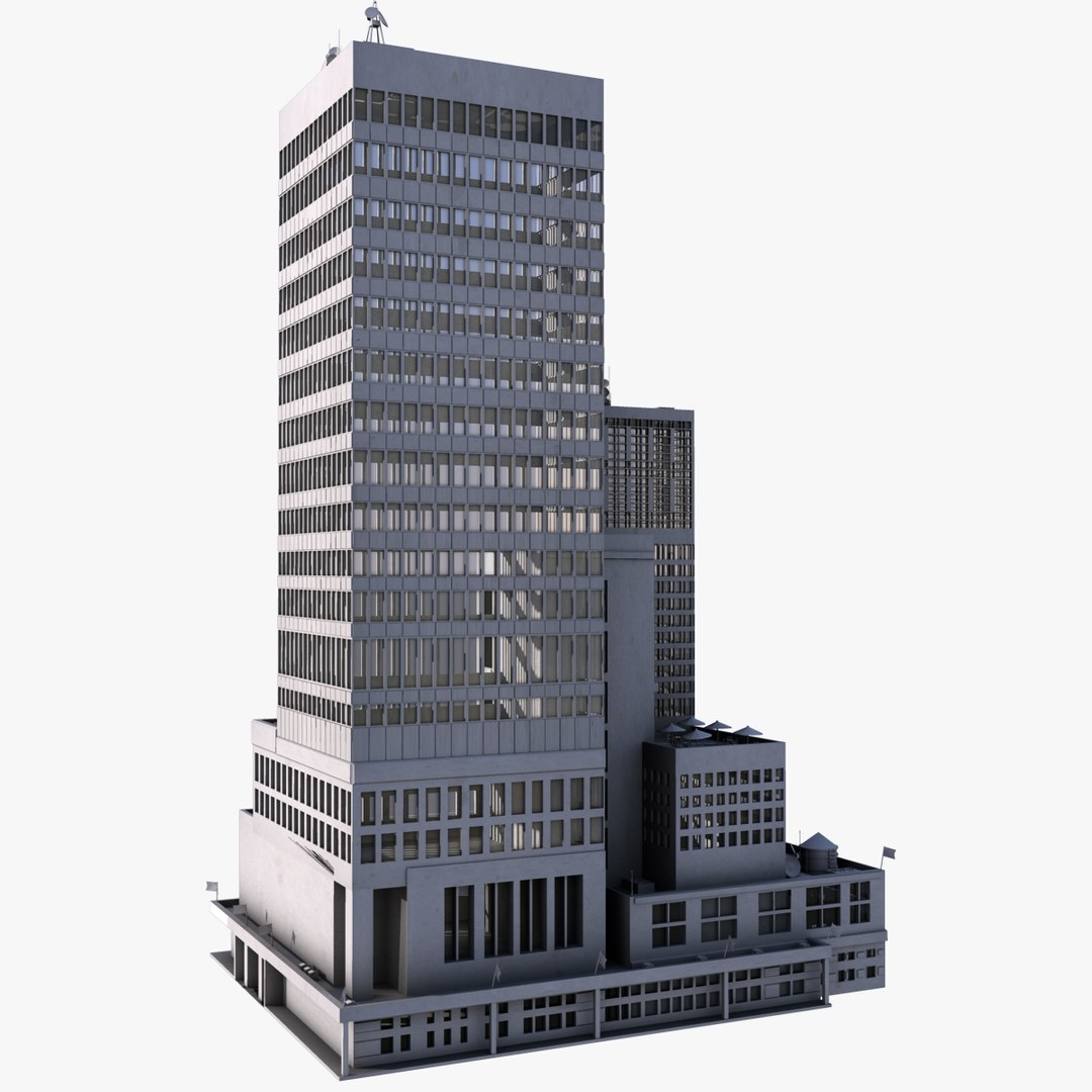 3d building complex skyscraper model