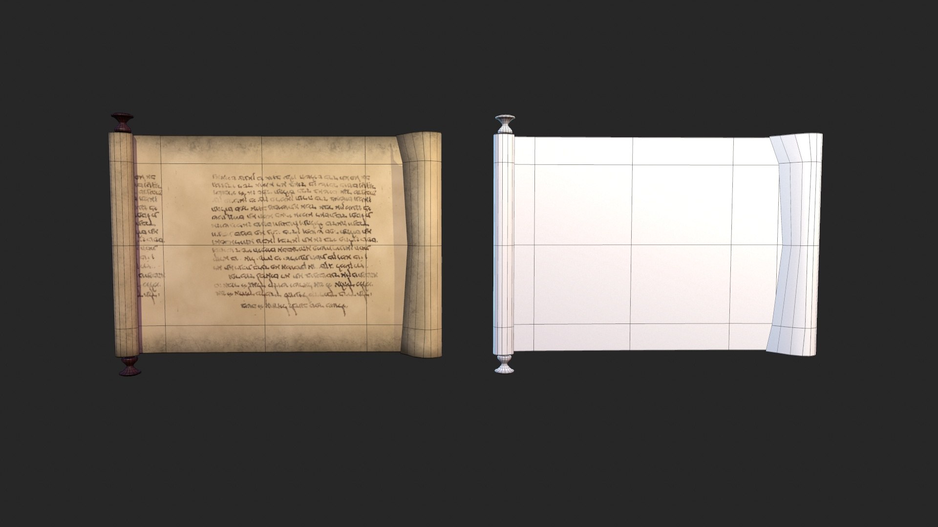 3D Scrolls Collection Model - TurboSquid 1716430