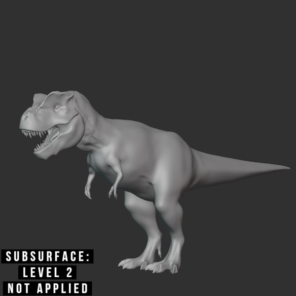 Tyrannolophosaur Basemesh Low Poly 3D model