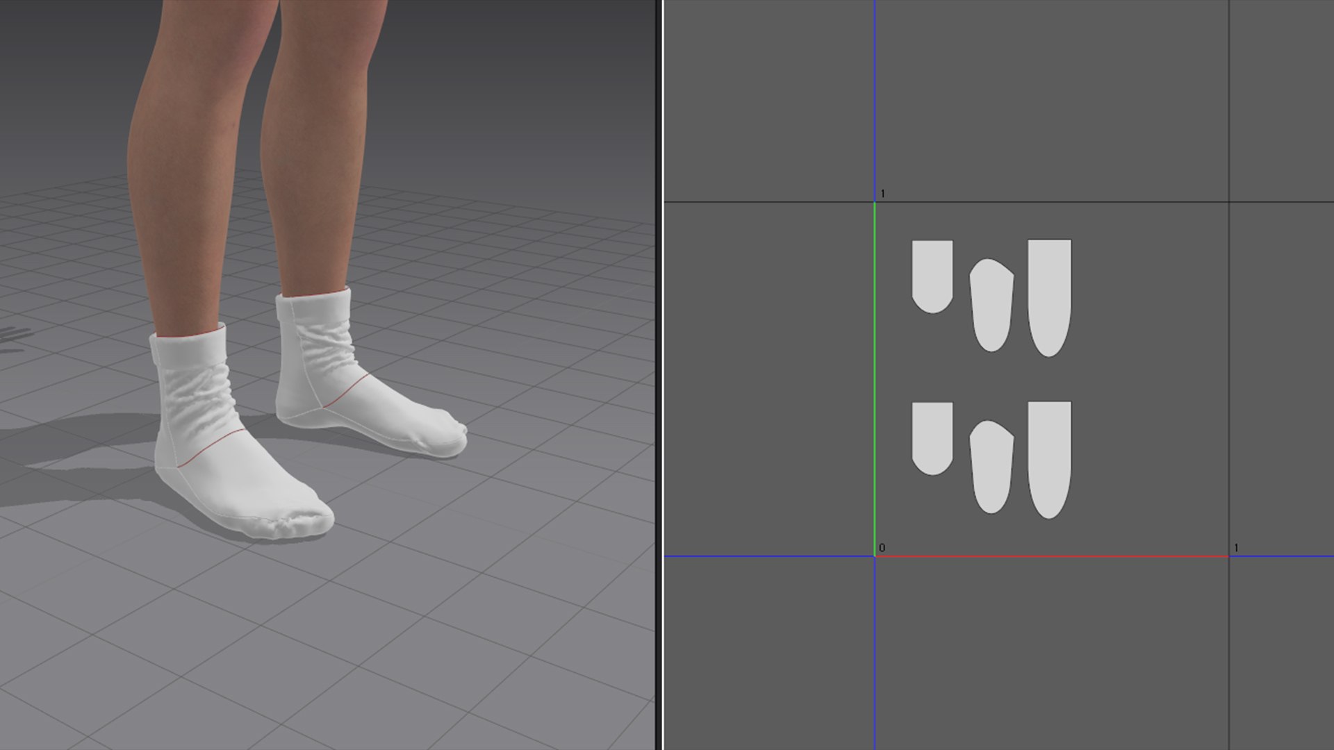 3D Pair Of Socks - TurboSquid 2457471
