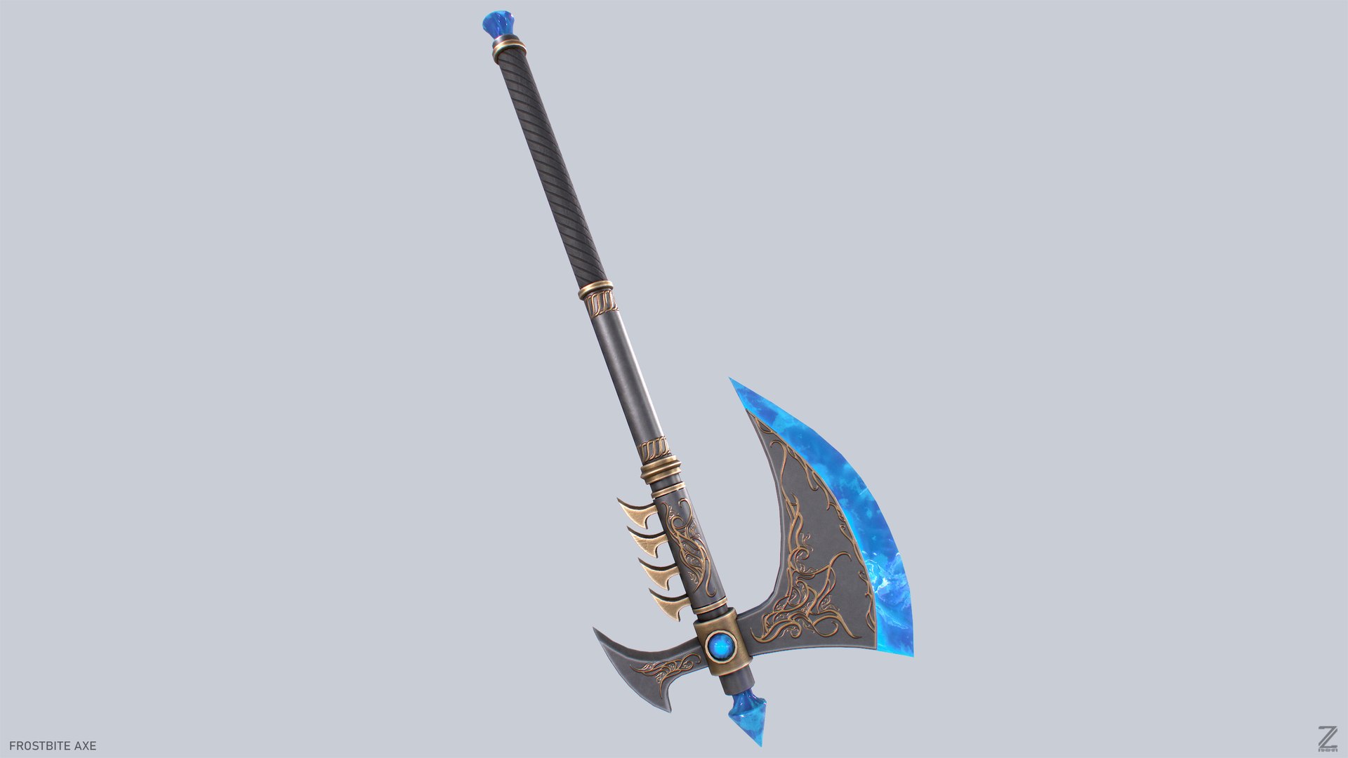 3D Frostbite Axe - TurboSquid 2421420