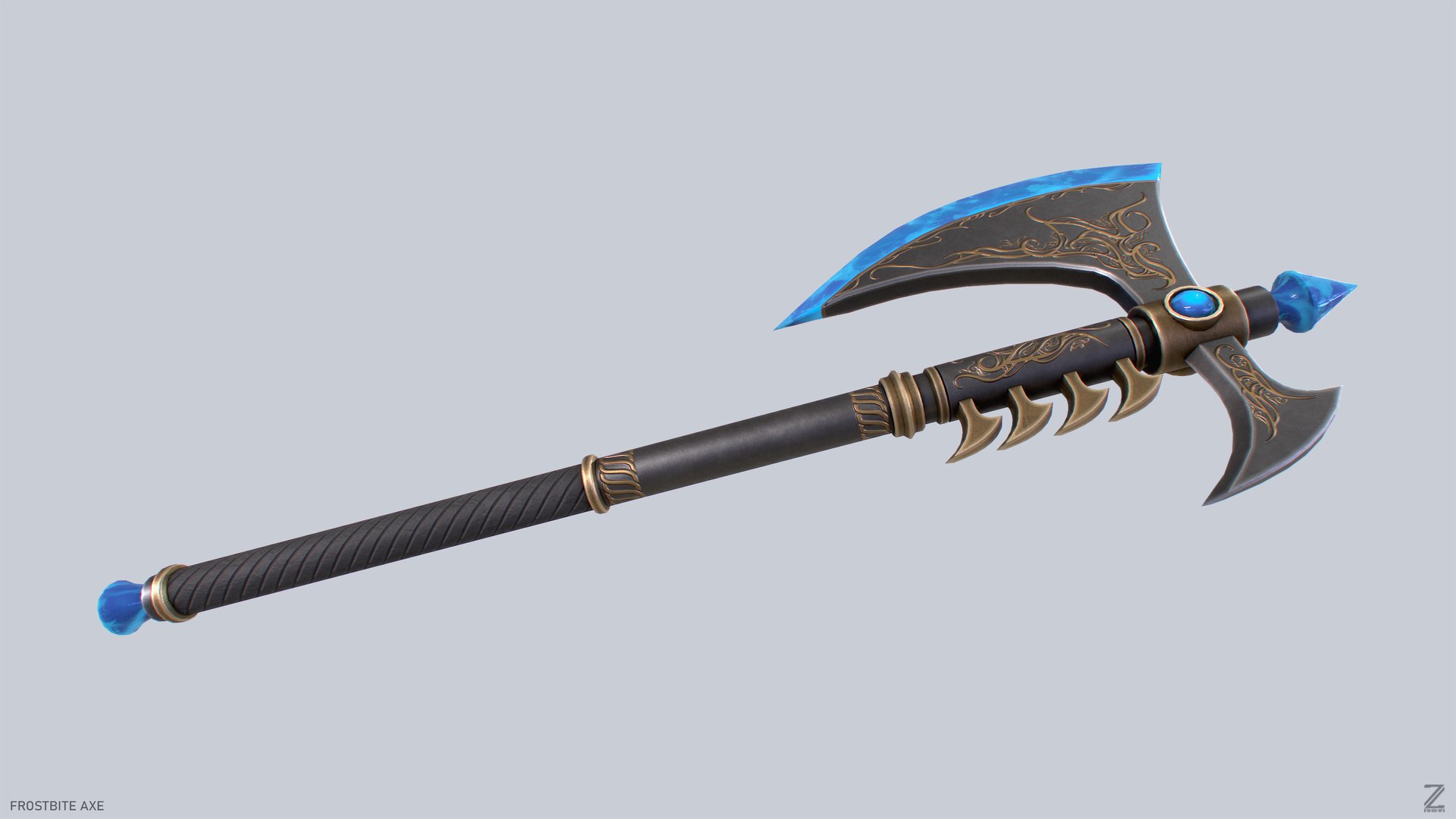 3D Frostbite Axe - TurboSquid 2421420