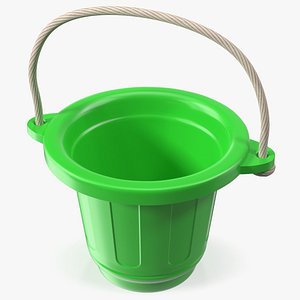 Plastic Toy Bucket 3D model
