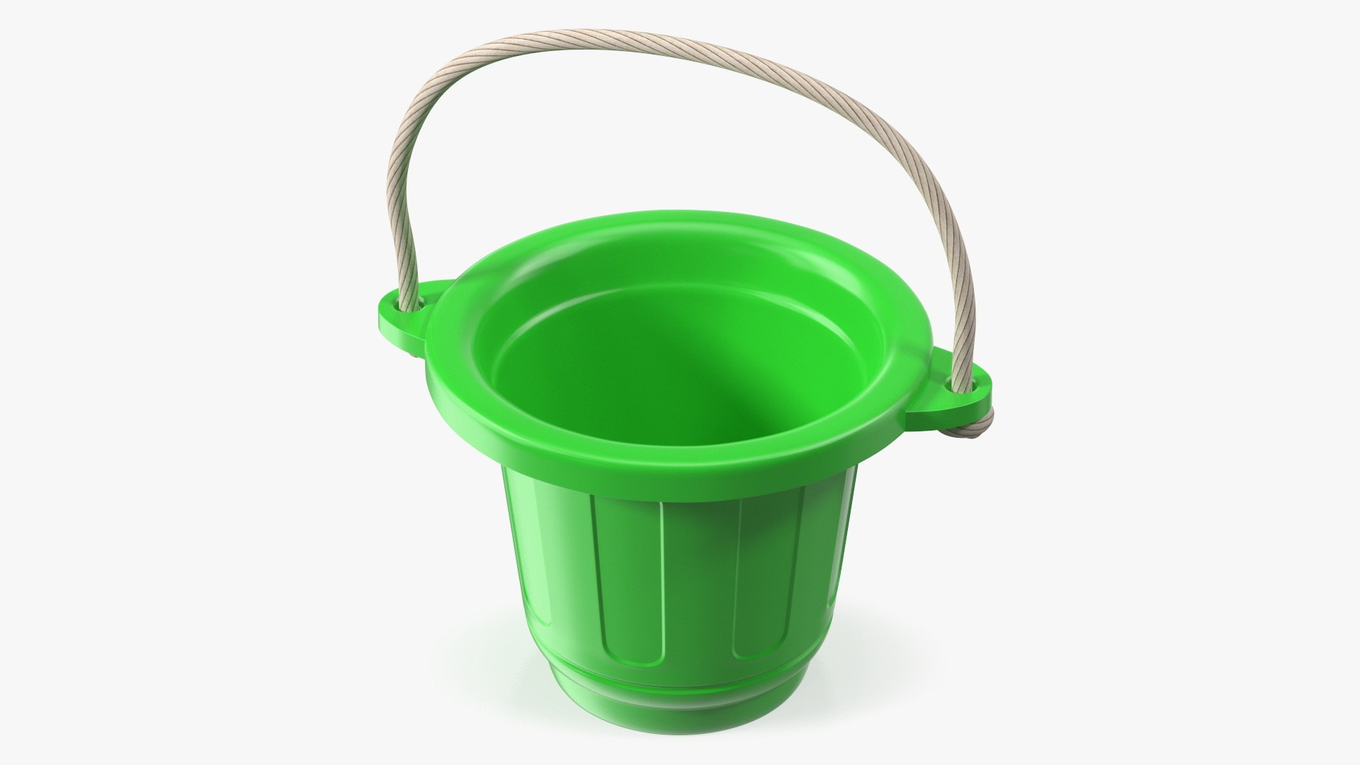 Plastic Toy Bucket 3D model preview
