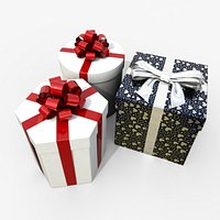 Gift Boxes - Rosette Collection Trio