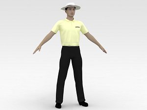 Cricket Umpire V3 3D model