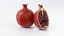 Cartoon Pomegranate Set 3D model