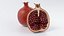 Cartoon Pomegranate Set 3D model